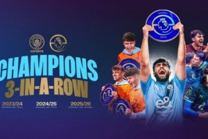 官方：曼城电竞队夺得英超电竞联赛3连冠，成为首支4次夺冠的队伍