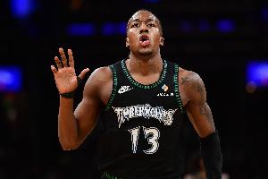 道苏姆代表森林狼首发4胜1负 场均19分9板7助 三分命中率48%