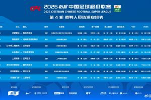 京鲁战漏判点球！中超第4轮裁判公布，仍无麦麦提江和唐顺齐