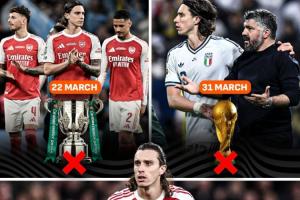 苦！过去两周的卡拉菲奥里：联赛杯失冠→无缘世界杯→足总杯出局