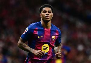 拉什福德在欧冠淘汰赛单场射门7+，为03/04赛季以来英格兰第二人