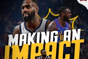 微波炉！小哈达威52场替补得分上双 其中15场20+联盟第二