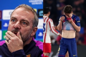 弗里克谈加维赛后落泪：他已拼尽全力，下半场表现非常出色