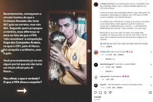 粉丝号称C罗967球未被扣除！C罗亲自评论回应：接受是一种美德