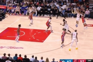 看我弯杨射柳!谢泼德借掩护飘逸三分正中靶心 马克西徒呼奈何