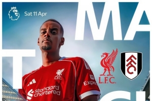 利物浦发布对阵富勒姆海报：伊萨克、凯尔凯兹出镜