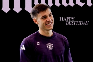 曼联官方祝乌加特25岁生日快乐，球员加盟以来出战68场2球6助