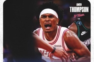 生涯最佳一战竟是空砍!火箭官方发布阿门本场41+9+7数据海报