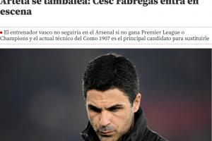 世体:若今年无冠阿尔特塔将下课,阿森纳高层看好法布雷加斯接班