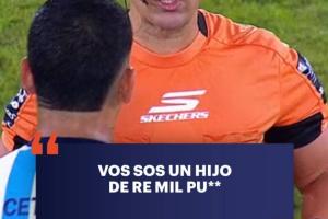 上头了！36岁罗霍阿根廷联赛肘击夸尔塔被罚下，还骂裁判混蛋