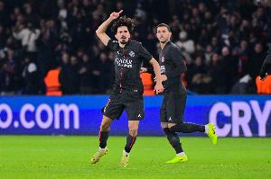 助传奖？队报：巴黎为倒数第二传设奖金，维蒂尼亚本赛季13次居首