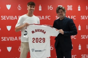 官方:塞维利亚续约21岁前锋米格尔·塞拉,新合同至2029年