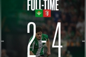 欧联杯-安东尼破门 贝蒂斯主场被布拉加让二追四 后者将战弗赖堡