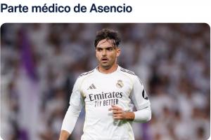 两周暴瘦12斤！皇马官方：阿森西奥感染肠胃炎，在家中接受治疗