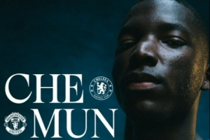 切尔西官方发布本轮对阵曼联海报，刚续约的凯塞多单人出镜