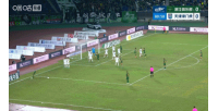 浙江1-0津门虎！米特里策小角度任意球偷近角，闫炳良扑救不及